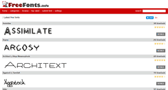 Desktop Screenshot of freefonts.info