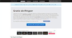 Desktop Screenshot of freefonts.dk